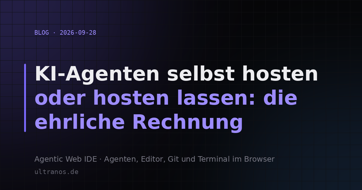 KI-Agenten selbst hosten oder hosten lassen: die ehrliche Rechnung